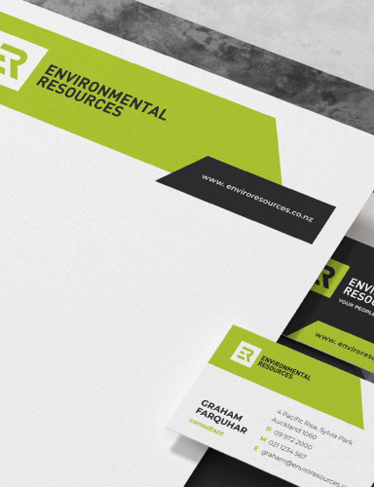 environmental resources branding stationary design