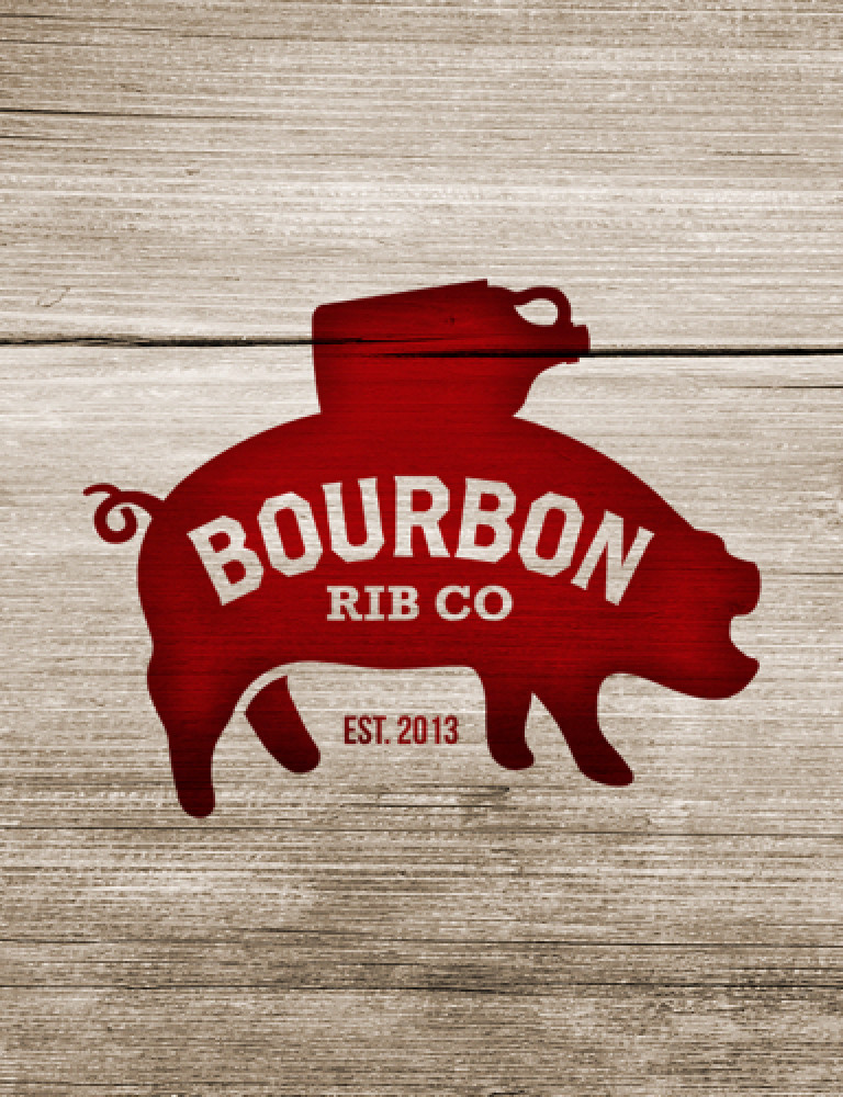 logo brand design bourbon