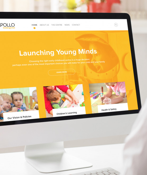 website design apollo kindergarten
