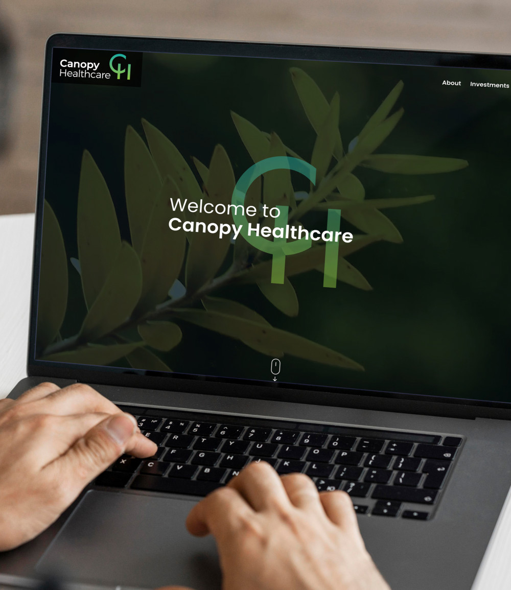 web canopy healthcare landing page