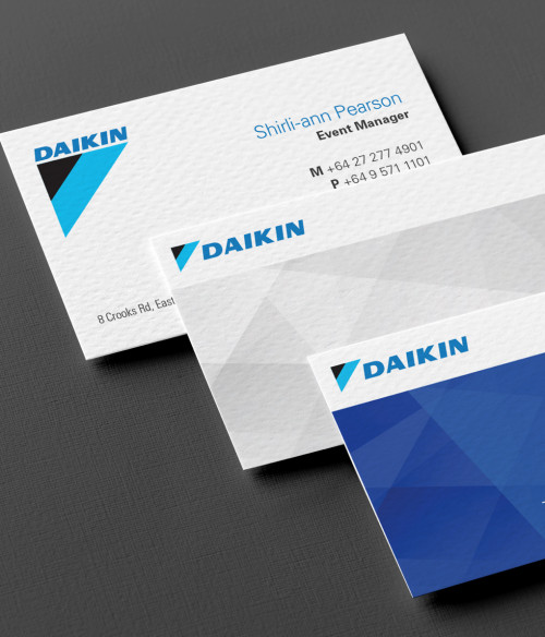branding daikin business cards