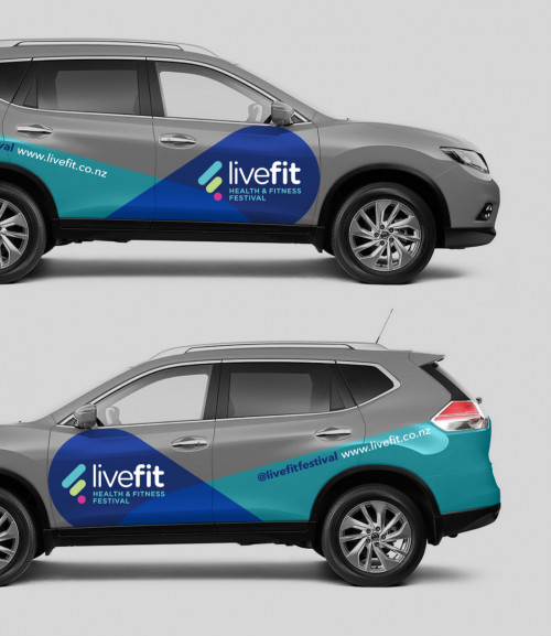 branding livefit vehicle signage