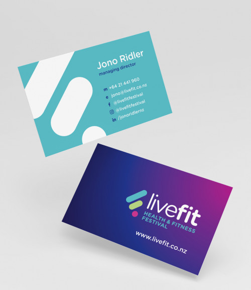 identity livefit business card