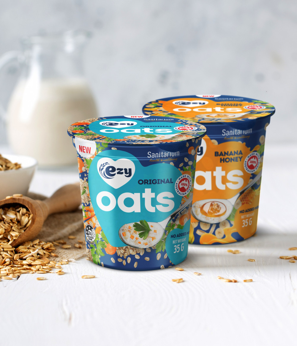 graphic ezy oats package design