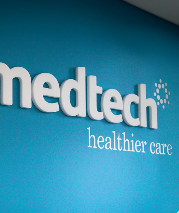 branding medtech wall sign graphic