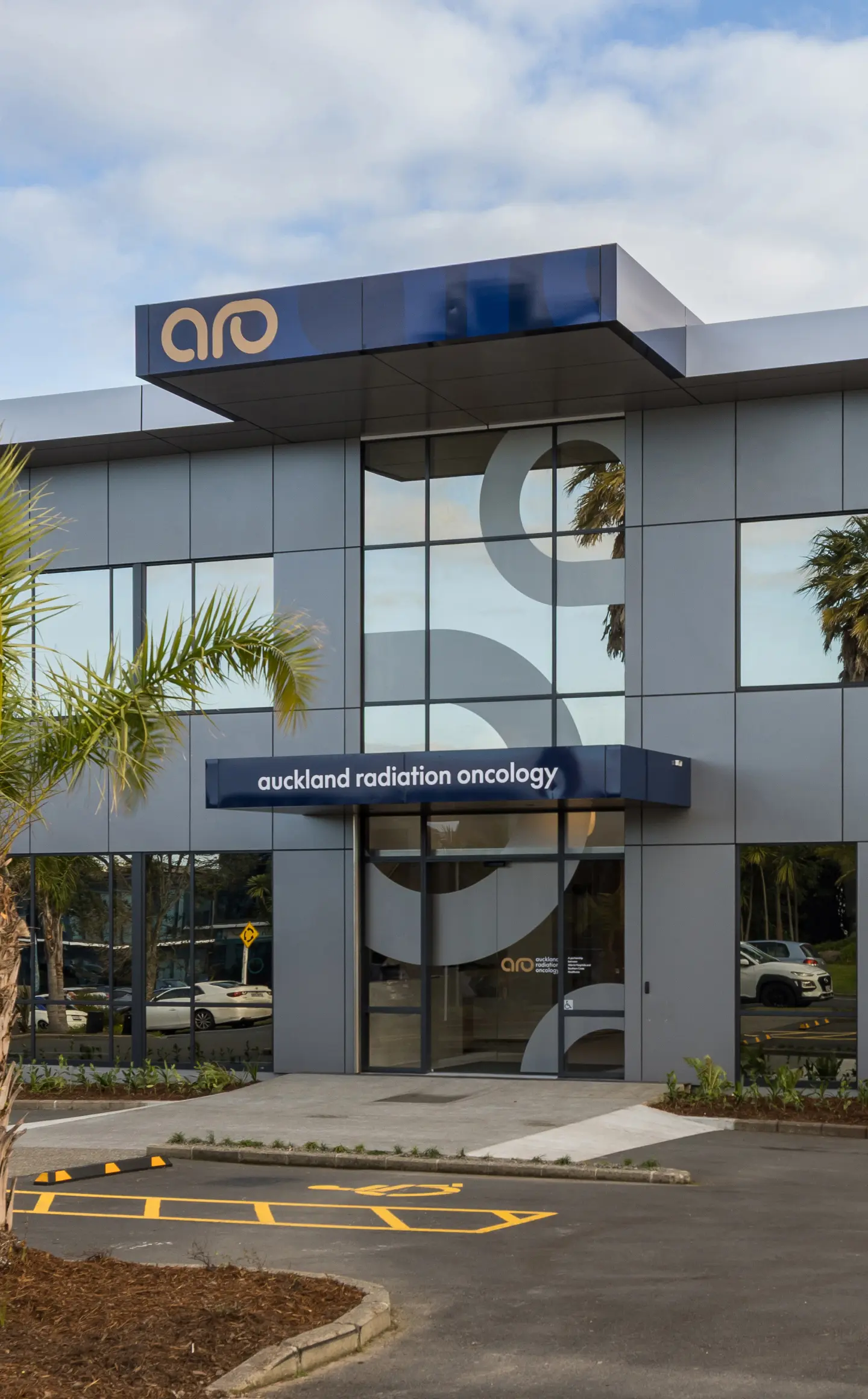 ARO exterior re branding signage