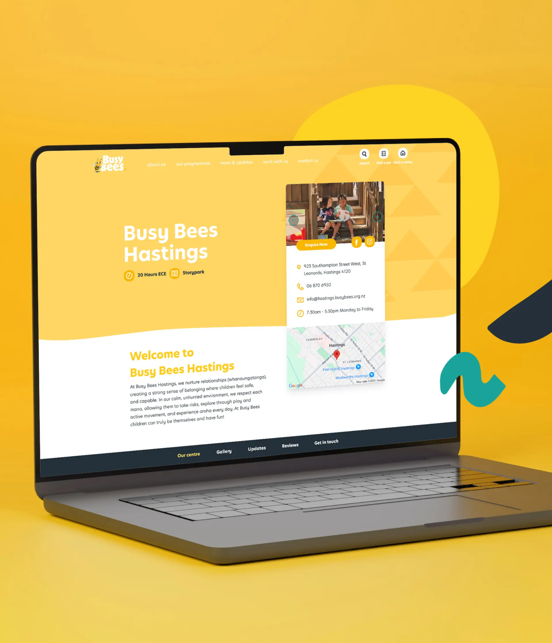 Busybees laptop web development