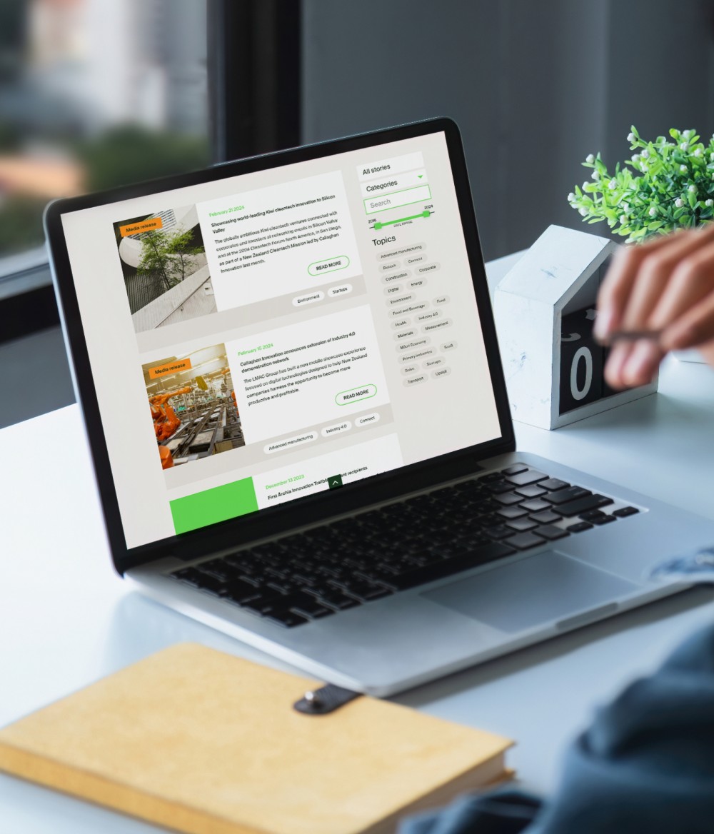 callaghan innovation web design