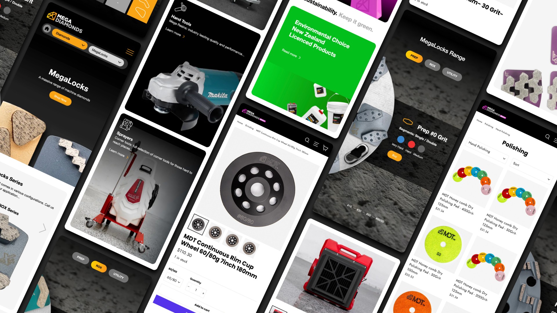 Toast MDT ecommerce shopify screens