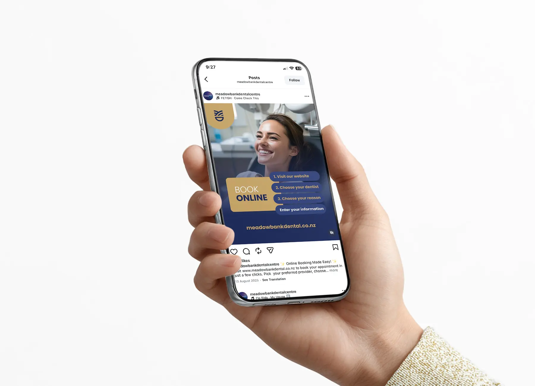 toast meadowbank dental instagram ad post template