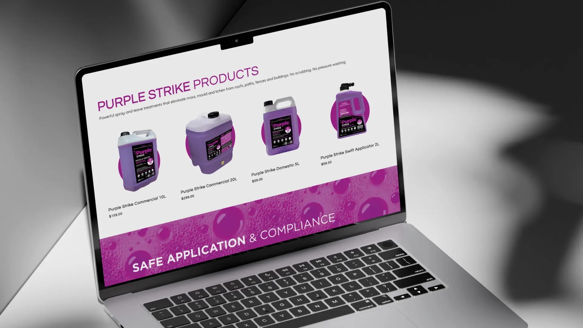 Toast Purplestrike Shopify website product