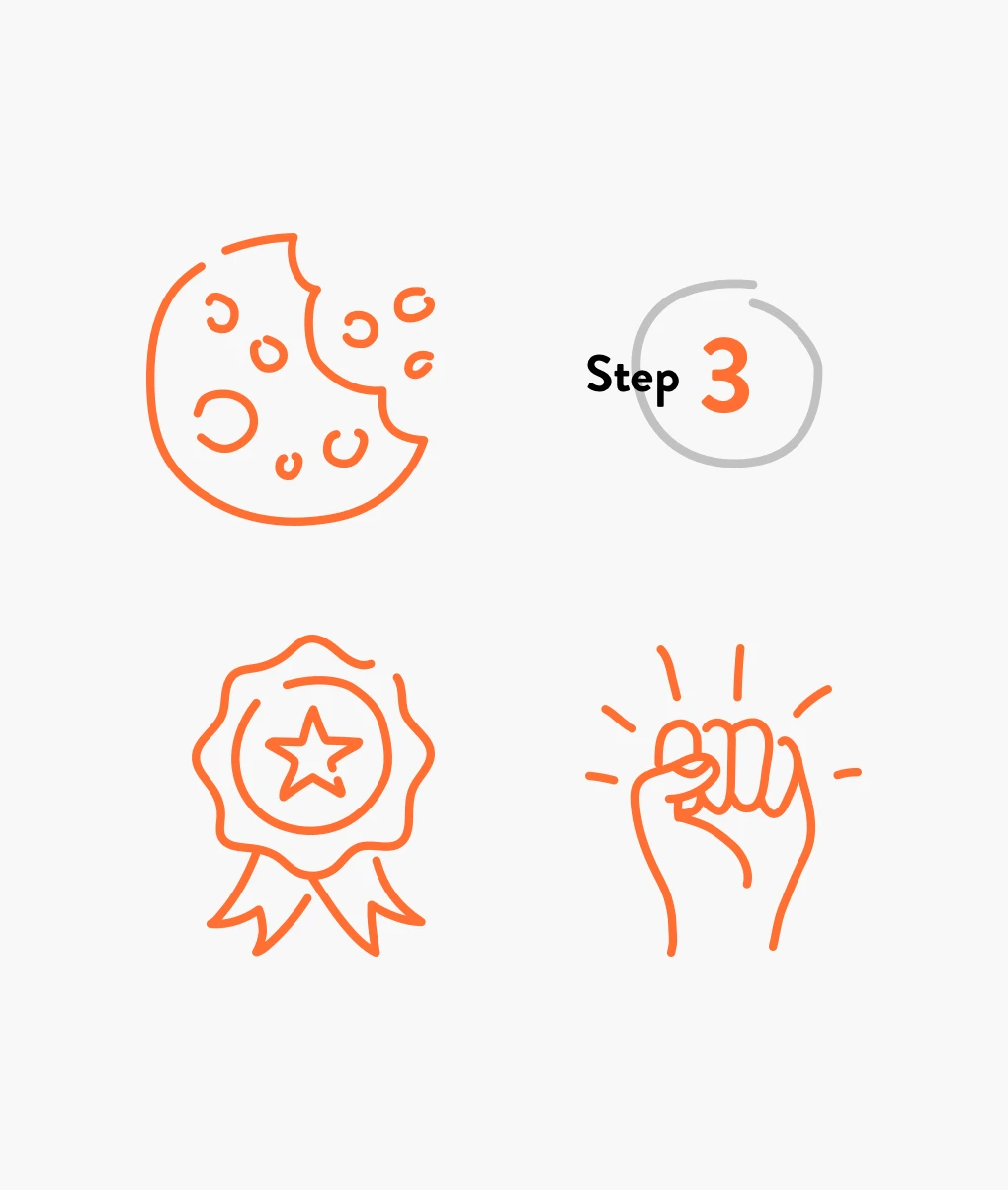 icon sorted graphic