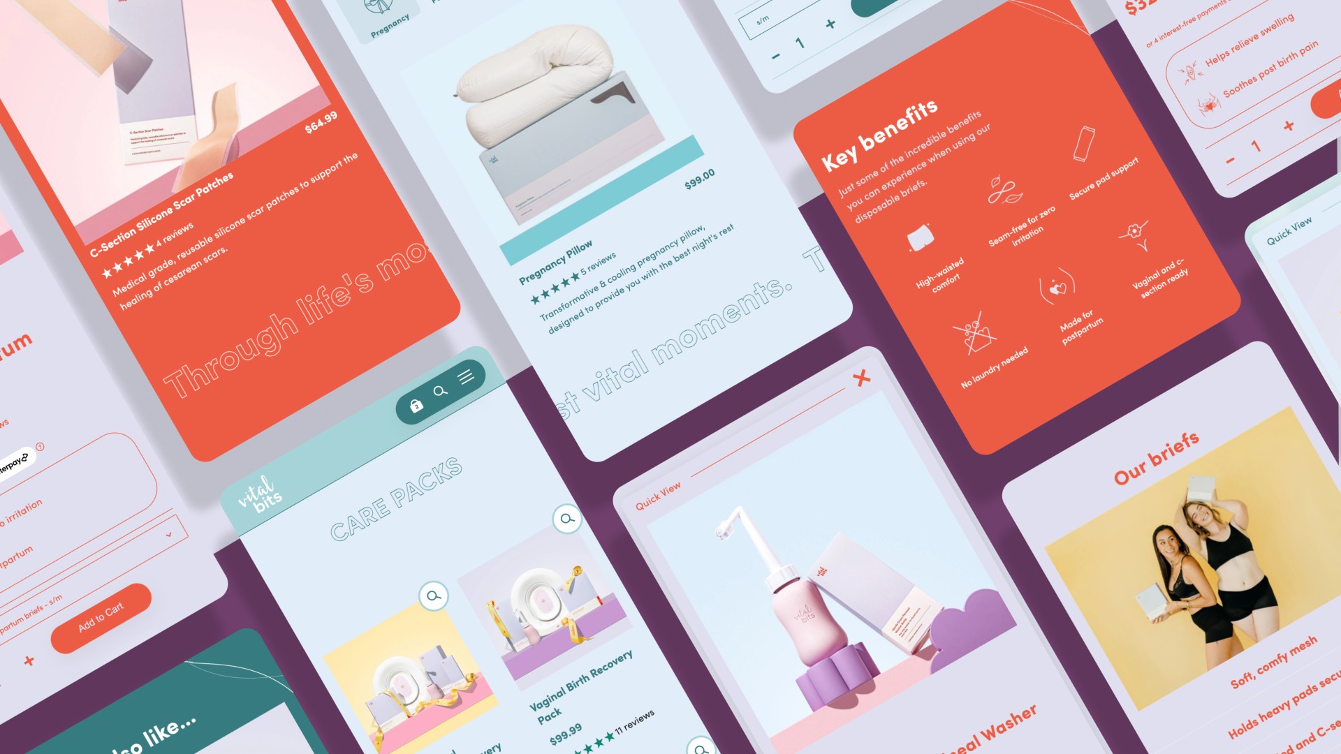 Toast mobile Vitalbits products ecommerce