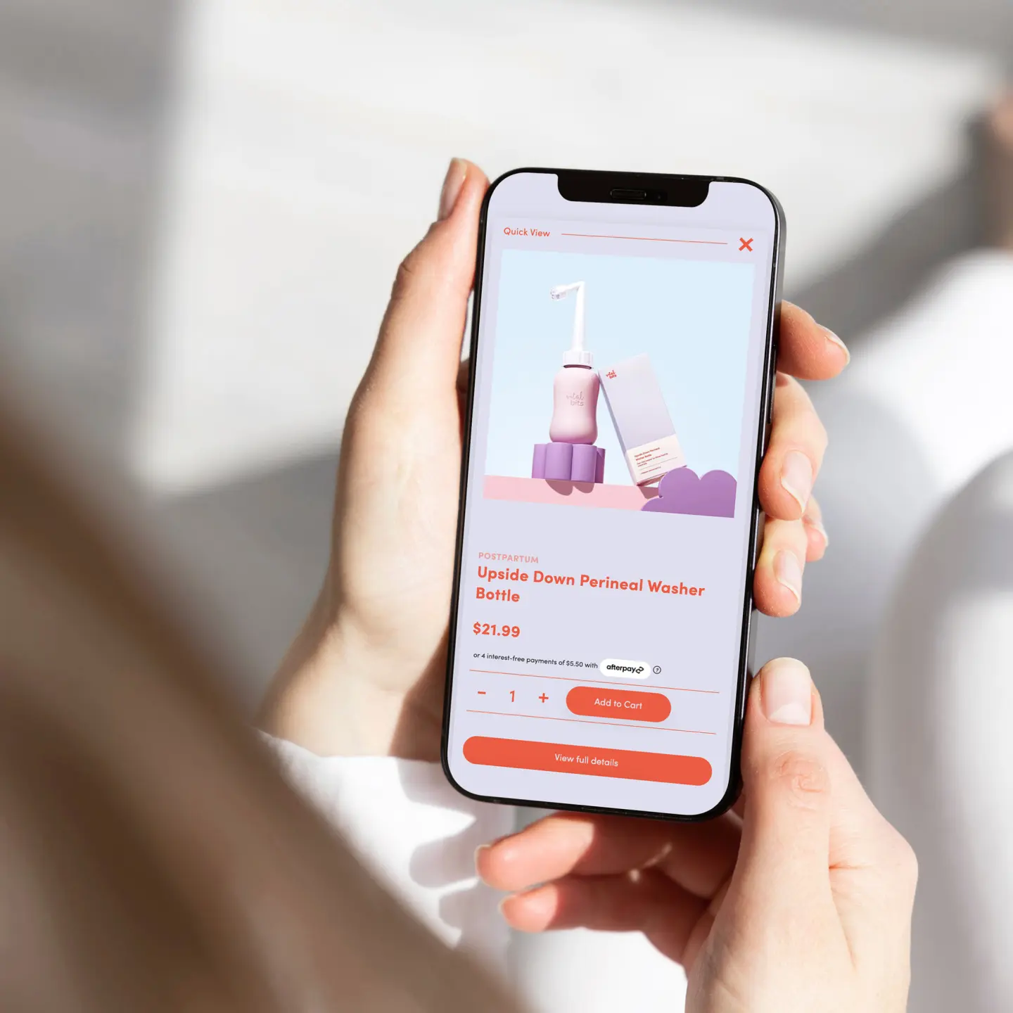Toast mobile shop Vitalbits product page