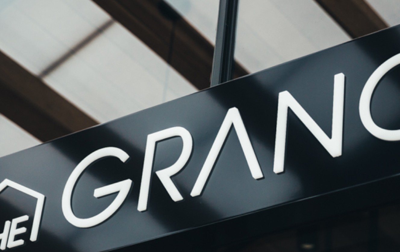 the grange signage